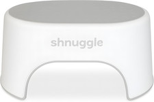 Sturdy Step Stool | Helps Toddlers in the Bathroom | Non-Slip Toilet Step in Whi