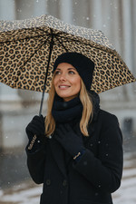 Ladies Black & Leopard Print