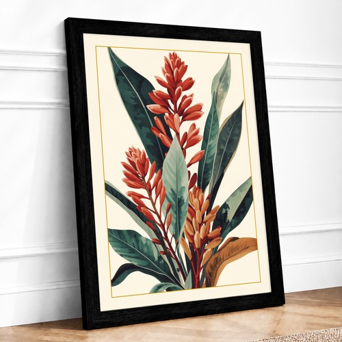 Red flower spikes - flower, botanical