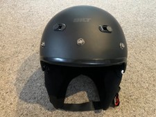 Bilt Falcon 1/2 Shell Cruiser Motorcycle Helmet. Matt Black. Large. VGC.