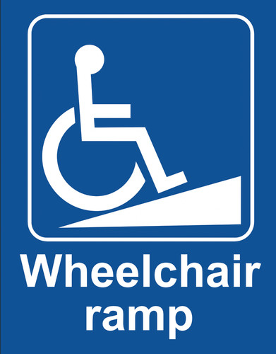 Disabled wheelchair ramp - disabled,