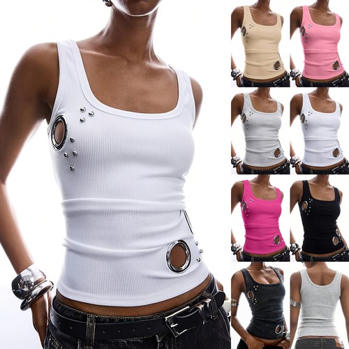Sexy ladies ribbed tops - ribbed,