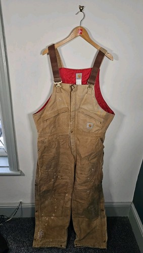 Vtg carhartt bib overalls - vtg,