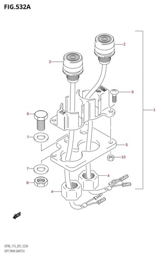 Suzuki genuine nut dt4 marine - suzuki,