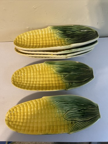 Vintage corn the cob dishes - corn,