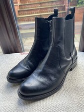 Caprice Black Leather Chelsea
