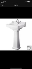 500mm Wash Basin 1 Tap Hole Traditional Bathroom Sink