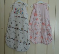 2 X 0-6 MONTHS DISNEY COTTON SLEEPING BAGS - PETER RABBIT & DUMBO  *FREE POSTAGE