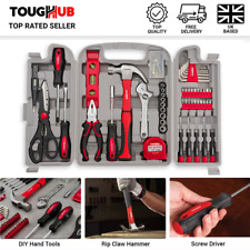 56 Pcs Tool Kit Set For Home Repair DIY Tool Box With Hammer Screwdriver Plier