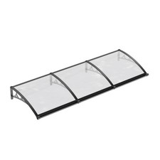 Outdoor Awning Shelter Front Door Canopy Patio Window Roof Cover with Drain Sink