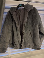 Grey Primark faux fur soft coat size XL 18/20. Brand new without tags. £10
