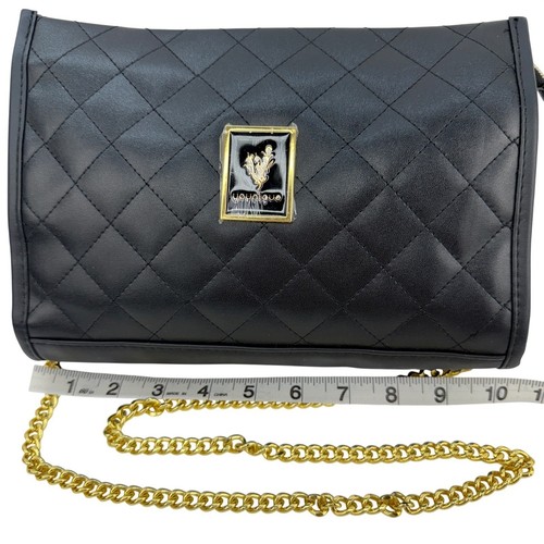 Younique black quilted faux - black,