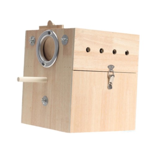 Wooden pet parrot nest hanging - pet,