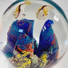  Glass Paperweight with Two