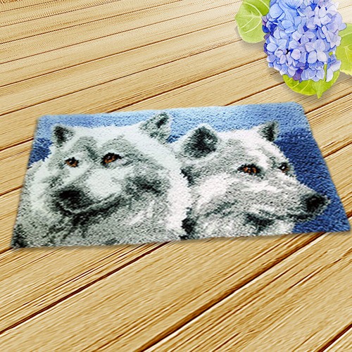 Wolf puppy dog latch hook - wolf/puppy/dog,