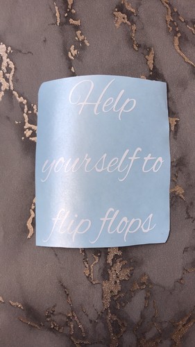 Help yourself flip flops - help,