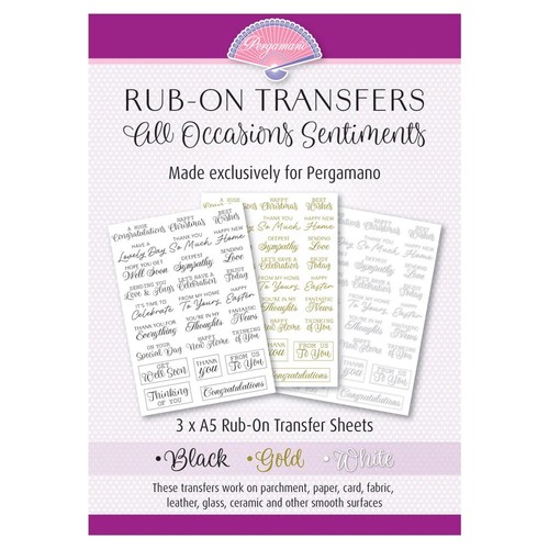 Pergamano rub transfers - pergamano,