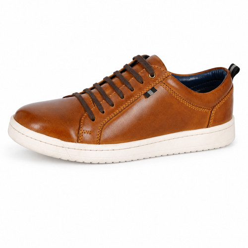 Mens roamers leather trainers - mens,