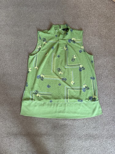 Next green floral sleeveless - green,