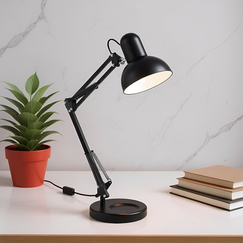 Adjustable swing arm desk lamp - adjustable,