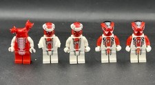 5 LEGO Ninjago Fangpyre Minifigures - 2 Snappa 2 Fang-Suei & 1 Fangdam - CRACKS