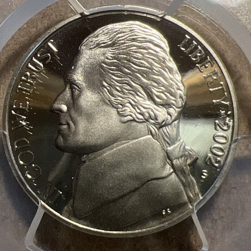 2002 jefferson nickel pcgs - 2002, s