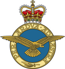 RAF Squadrons QUEEN'S CROWN Vinyl Stickers Decal MOD Licensed Royal Air Force