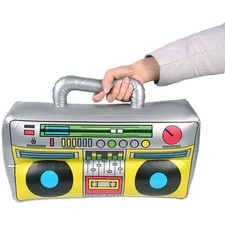 Inflatable boom box 80s party - box,