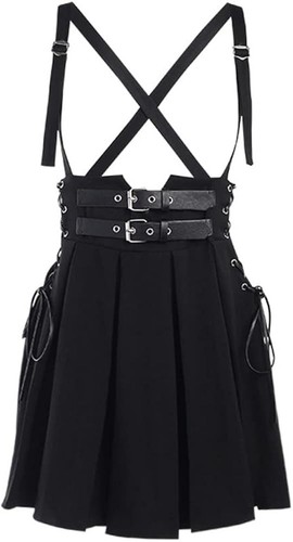 Black pleated skirt - black,