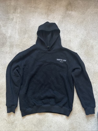 White fox hoodie - white, size