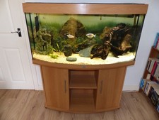 tropical fish tank Juwel 280 litre bow front with filter and stand