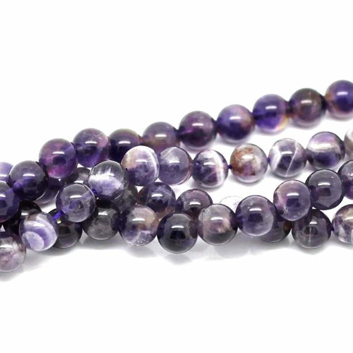 Amethyst gemstone round beads - amethyst,