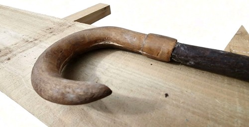 Vintage horn crook - crook, handle