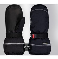 Hestra Junior Gore.tex CZone Ski Gloves Black Mittens Size 6 Unisex Age 9-10-11