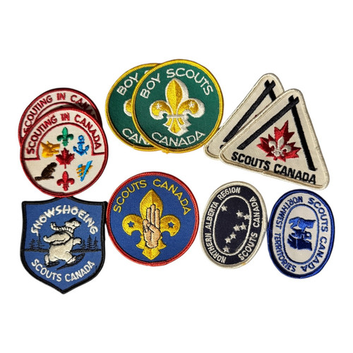 Vintage canadian scout badges - canadian,