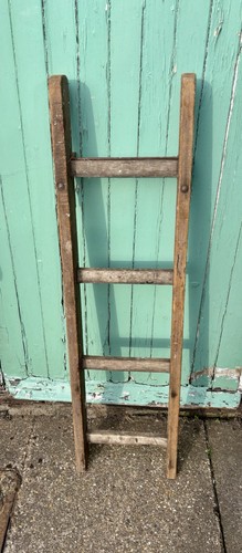 Vintage wooden step ladder - vintage,