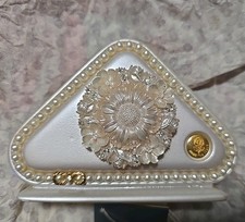 Luxury 24K Gold-Plated Napkin Holder –CAR Bomboniere–Handmade in Italy–Rare Item