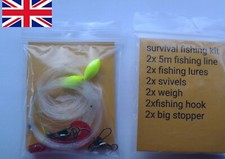 2× Outdoor Survival Tool Fishing Gadget Kit Wild Fishing Tackle Fishing Line Kit