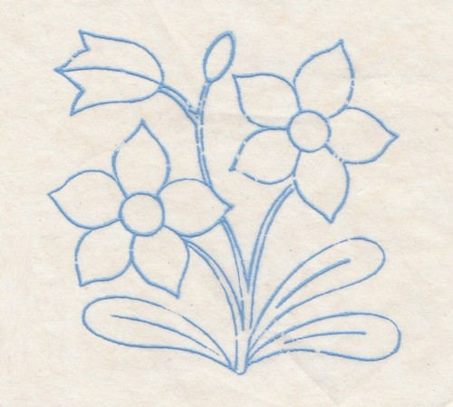 Vintage embroidery transfer - embroidery,