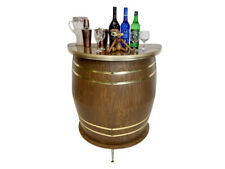 Vintage Retro 1960s Barget Half Barrel Cocktail Home Bar Man Cave MCM Del Boy