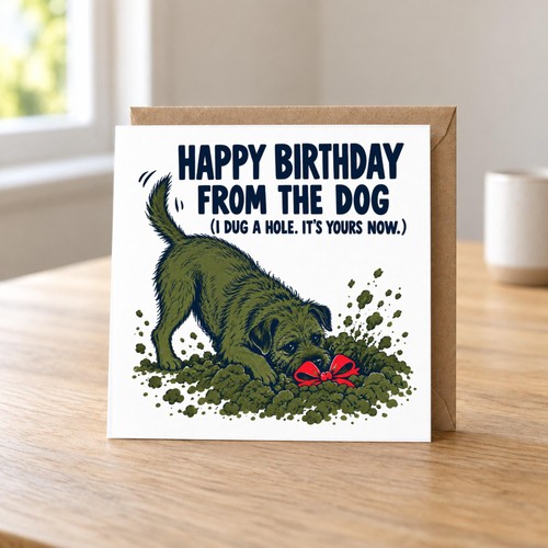 Border terrier birthday card - birthday,