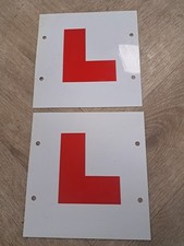 PAIR PLASTIC L LEARNER PLATES