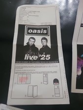 Oasis Live 25 Ticket Stub