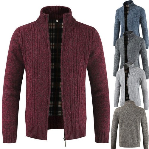Mens zip thick fleece - uk,