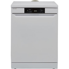 Sharp QW-NA1CF47EW-EN Freestanding 13 Place Setting Dishwasher - White 35442
