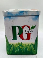 PG TIPS TEA STORAGE TIN CADDY BOX 80 PYRAMID BAGS 250G RETRO KITCHEN CANISTER