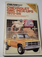 Chiltons Repair & Tune-Up Guide Chevrolet Gmc Pick-Ups 1970-86 Manual #6936