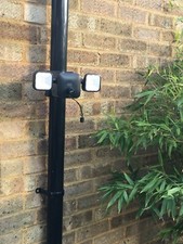 Blink Spot Light Camera Outdoor Mount Bracket for 68mm Down Pipe Drain In Black