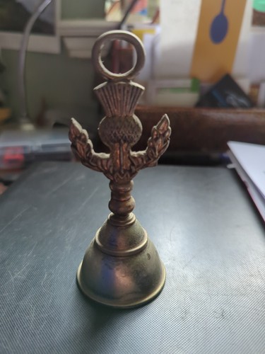 Brass thistle bell see - brass,
