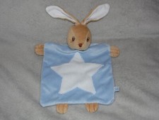 Kaloo bunny comforter soft toy blue star blankie